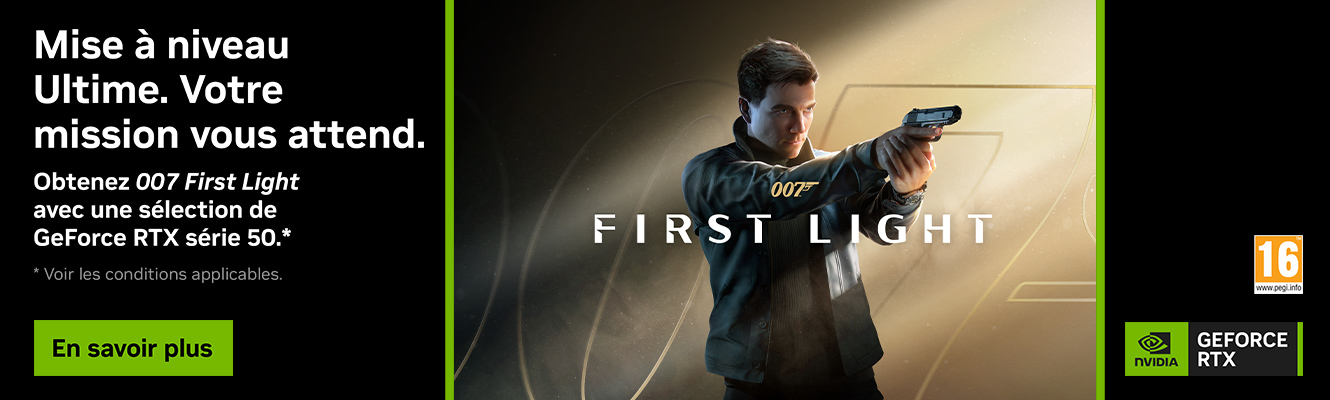 Offre 007 First Light avec une sélection de GeForce RTX série 50