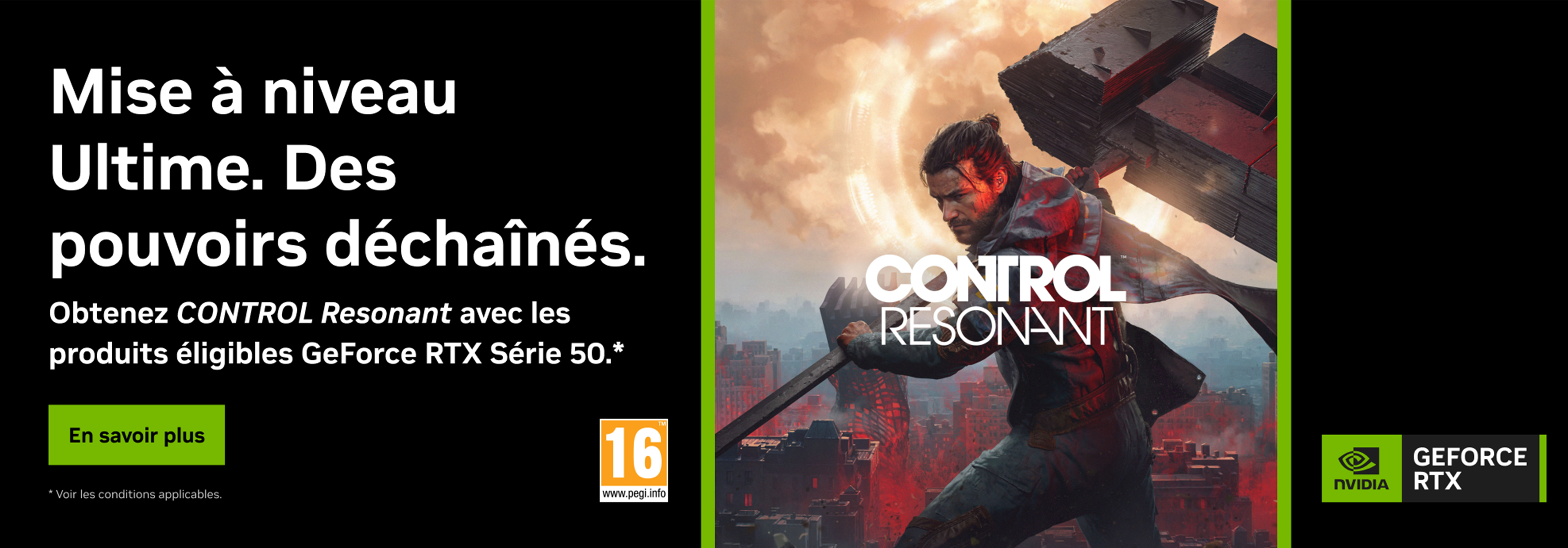 CONTROL Resonant avec GeForce RTX, mise à niveau ultime et pouvoirs déchaînés