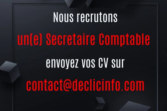 Nous recrutons un(e) secrétaire comptable H/F ! (06/2023)