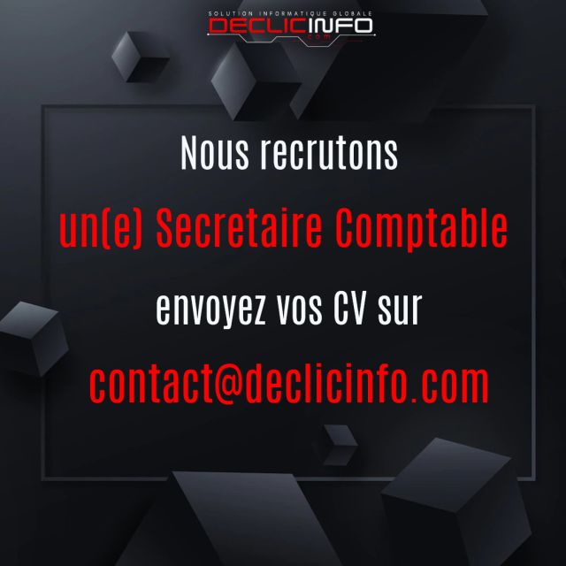 Nous recrutons un(e) secrétaire comptable H/F ! (06/2023)