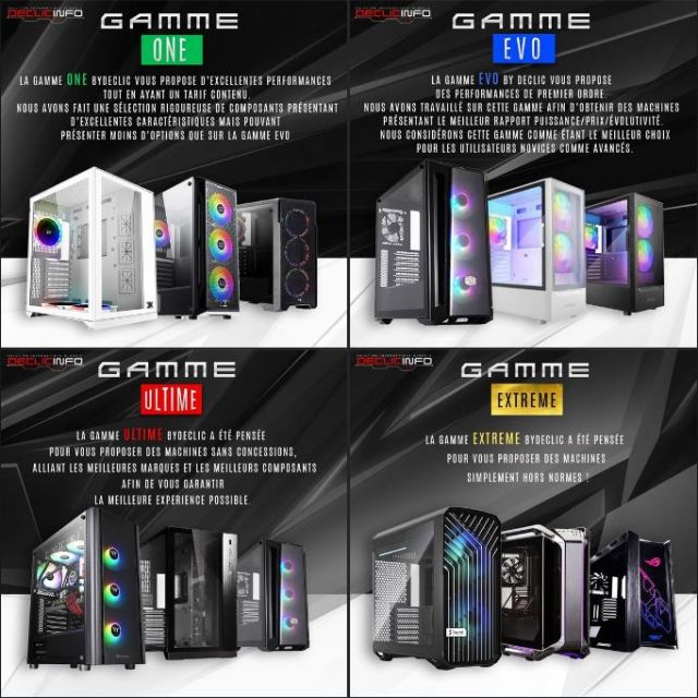 Nouvelle gammes pour nos configurations gaming !